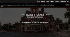 Desktop Screenshot of horseandjockeywednesbury.com