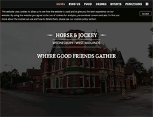 Tablet Screenshot of horseandjockeywednesbury.com